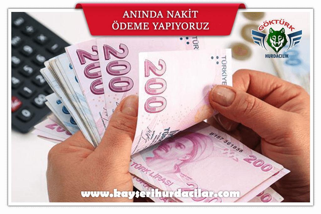 Nakit ödeme hurda alımı